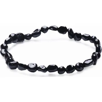 Náramek Turmalín skoryl náramek z oválných kamínků obvod cca 16 až 21 cm