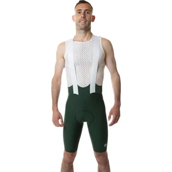 Cyklistické kalhoty C-LAB Pánské cyklistické kalhoty s laclem S ZELENÁ