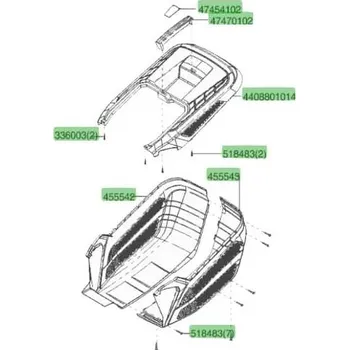 AL-KO Koš AL-KO 51.6 SP-B PLUS - kompletní set originálních dílů