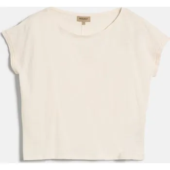 Dámské tričko TRIČKO WOOLRICH SLUB COTTON BOAT NECK TEE JET STREAM