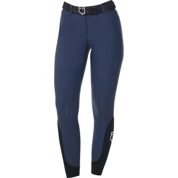 Jezdecké kalhoty EQUESTRO Rajtky X Fise Equestro, s gripem na kolenou, dámské, navy blazer 38