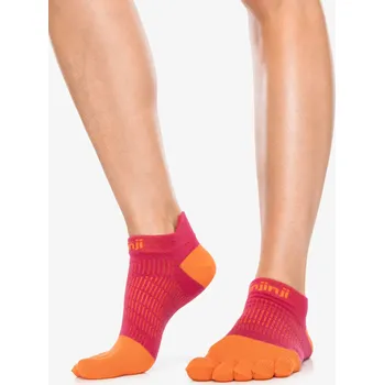 Dámské ponožky Běžecké ponožky dámské Injinji Run Lightweight No-Show - chili