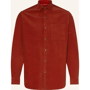 Pánská košile Paul Pánská Manšestrová Košile Comfort Fit, tmavě červená, 40