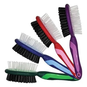 Čištění pro koně Kentaur Oboustranný kartáč na hřívu a tělo - mix barev