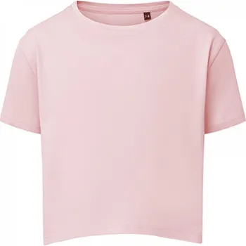 Dívčí tílko TriDri Volné dívčí crop top boxy tričko Barva: růžová světlá, Velikost: 9/11 TR19B