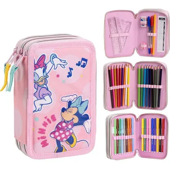 Penál Penál Minnie 3 patra - vybavený - 8445484493450