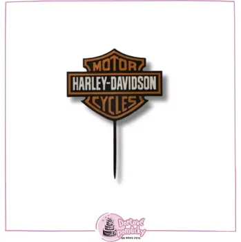 Harley - Davidson č.1 - plastová dekorace - bez trnu
