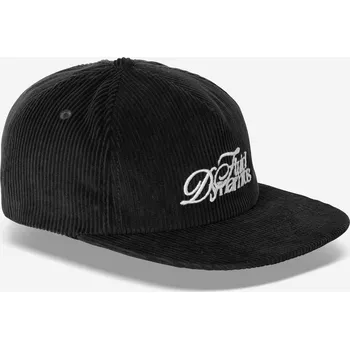 Kšiltovka DECATHLON Kšiltovka z 6 dílů manšestrová ČERNÁ