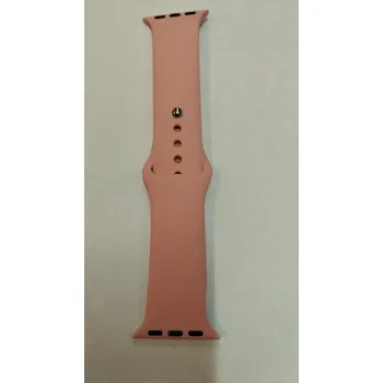 Příslušenství k chytrým hodinkám Apple Watch silikonový řemínek 38/40mm lososová