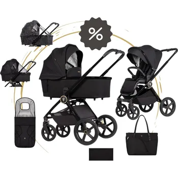 Kočárek VENICCI kočárek Upline 2 se slevou 10%, All Black