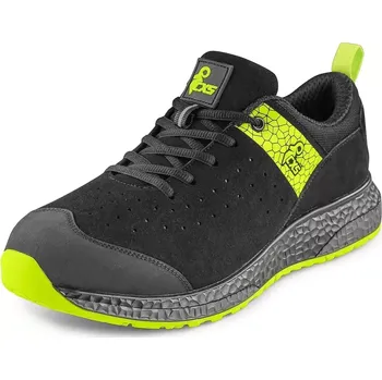 Pracovní obuv CANIS CXS FIBELINE DORSATA S3S polobotka černá/zelená - 45