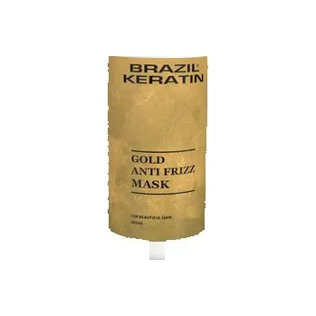 Vlasová regenerace Brazil Keratin Gold Mask keratinová maska na vlasy 550 ml, EXP. 11/2025