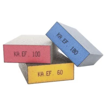 Brusný papír KAEF ABRASIVES KAEF barevná brusná kostka P180 modrá 98x66x25mm