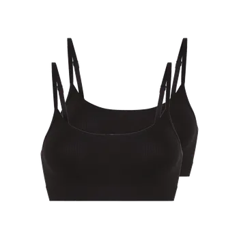 Podprsenka esmara® Dámská bezešvá podprsenka, 2 kusy (černá, M (40/42))