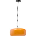 Oranžové LED závěsné svítidlo se skleněným stínidlem ø 38 cm Reig – Kave Home ID_1760238