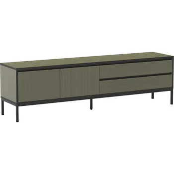 Televizní stolek Marckeric Zelený lakovaný TV stolek Lorenza 180 x 40 cm