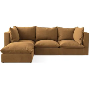 Pohovka Rohová pohovka v terakotové barvě (levý roh/s lenoškou) Manao – Makamii ID_1806624