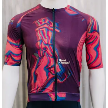 cyklistický dres Road Classics Performance by Mura - burgundy XL