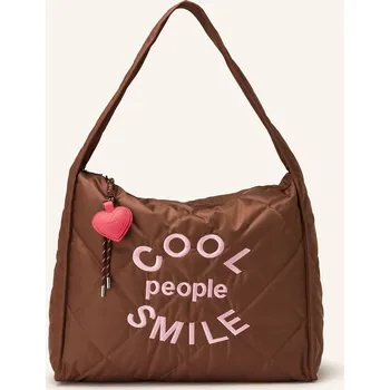 Kabelka Miss Goodlife Dámský Shopper Cool People Smile, hnědá, one size