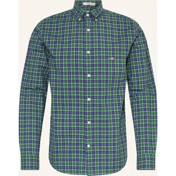 Pánská košile Gant Pánská Košile Regular Fit, zelená / tmavě modrá / bílá, 44