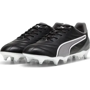 Kopačky PUMA Pánské kopačky King Pro MxSG 43 BÍLÁ|ČERNÁ|ŠEDÁ