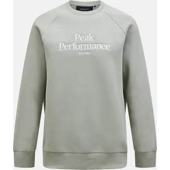Pánská mikina MIKINA PEAK PERFORMANCE M ORIGINAL CREW LIMIT GREEN