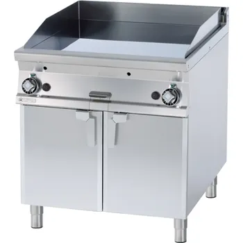 Kuchyňský gril Grilovací deska plynová hladká chromovaná FTL-98GS RM GASTRO