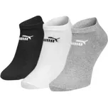 3 PACK ponožky PUMA 947109 Šedo-černá 39-42