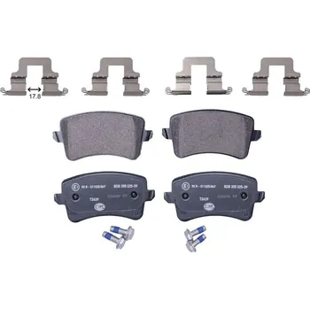 Brzdová destička Sada brzdových destiček, kotoučová brzda HELLA 8DB 355 025-391