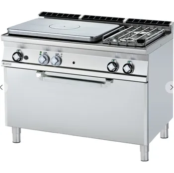 Sporák Plynový sporák tálový 120 s plynovou troubou TPF2-712GP RM GASTRO - 5 zón