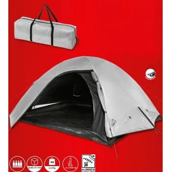 Stan CRIVIT Zatemněný kempinkový stan pro 4 osoby 326275, šedá