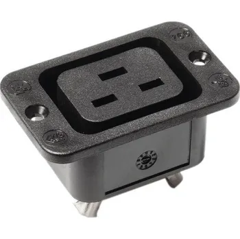 Elektrická zásuvka Bachmann 917.172 IEC zástrčka C13/C14 766 zásuvka Počet kontaktů: 2 16 A černá 1 ks