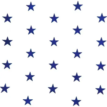 Rumitex Bavlněná látka, cena za 1 metr, šíře 160 cm, MODRÉ HVĚZDY NA BÍLÉM