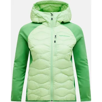 BUNDA PEAK PERFORMANCE W HELIUM DOWN HYBRID HOOD VIVID GREEN