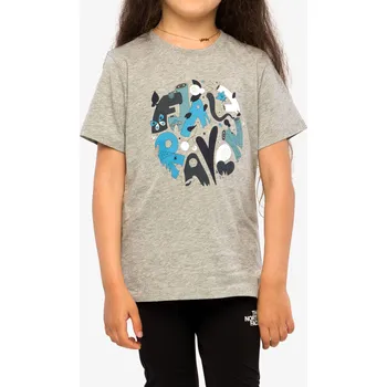 Chlapecké tričko Dětské tričko Fjallraven Kids Forest Findings T-shirt - grey/melange