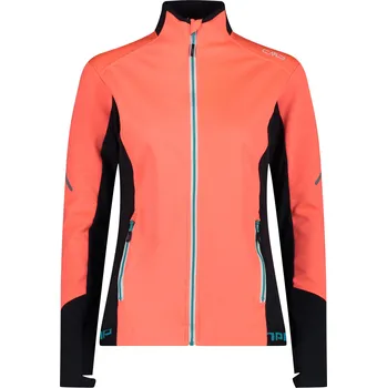 Dámská softshellová bunda Dámská bunda CMP Campagnolo Women's full-zip hybrid jacket hybrid 31A2466-C649 Fluo Red 25/26 S
