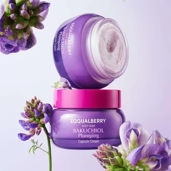 Pleťový krém EQQUALBERRY - Bakuchiol Plumping Capsule Cream - Zpevňující krém s bakuchiolem v kapslové formě - 50 ml