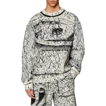 Pánská mikina MIKINA DIESEL S-MACOVAL SWEAT-SHIRT BLACK