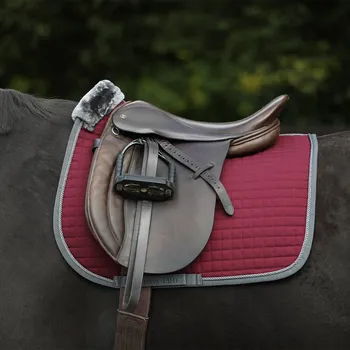 Jezdectví Bucas Dečka podsedlová Show-Line Bucas, drezurní, burgundy