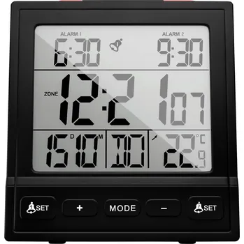 Budík Mebus 25581 budík černá časů buzení 2 2 časy časovače