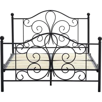 Postel Manželská postel Halmar PANAMA 140 cm kovová černá (2p=1szt)