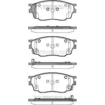 Brzdová destička Sada brzdových destiček, kotoučová brzda TRISCAN 8110 50012