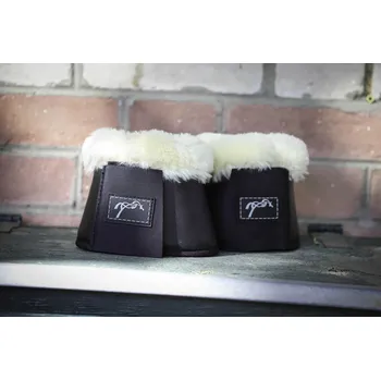 Koňské kamaše PENELOPE Zvony Confort Penelope, s beránkem, pár, černé XL