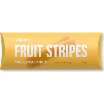 Sušené ovoce Vilgain Fruit Stripes – jablko & mango 20 g