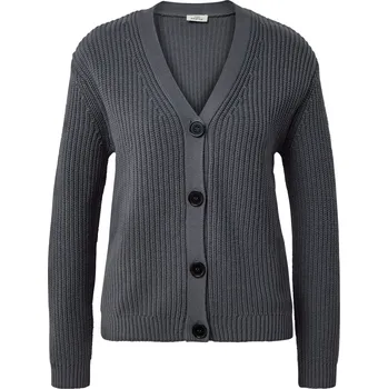Dámský svetr 706215 - Tchibo - Kardigan z hrubého úpletu - pro ženy - vel. XL 48/50 - barva: šedá