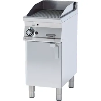 Kuchyňský gril Plynová grilovací deska rýhovaná chromovaná FTR 74 GS RM GASTRO