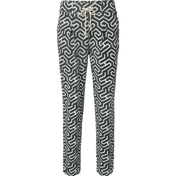 706077 - Tchibo - Žerzejové kalhoty s potiskem - pro ženy - vel. S 36/38 - barva: bílá/s potiskem