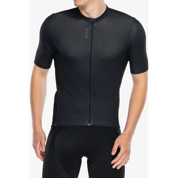 Pánské tričko Cyklotriko Odlo Essential T-Shirt S/U Collar S/S Full Zip - black