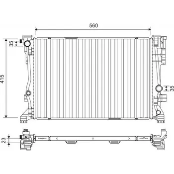 Chladič motoru Chladič, chlazení motoru VALEO 701158