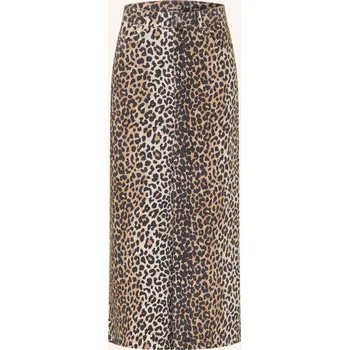 Dámská sukně Oui Dámská Džínová Sukně, krémová / světle hnědá / černá, 44